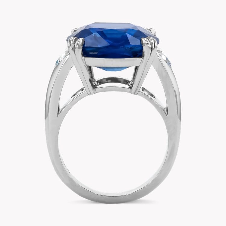 Masterpiece 16.04ct Burma Sapphire and Diamond Ring Antique Cushion Cut, Claw Set_3