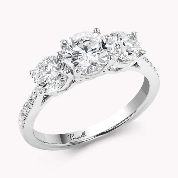 Duchess 1.04ct Diamond Three Stone Ring Brilliant cut, Claw set_1