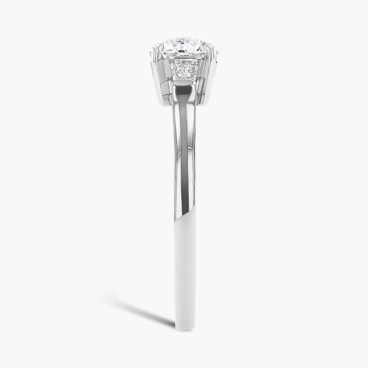 Regency 0.90ct Brilliant Cut Diamond Ring Brilliant & Tapered Baguette Cut, Claw Set_4