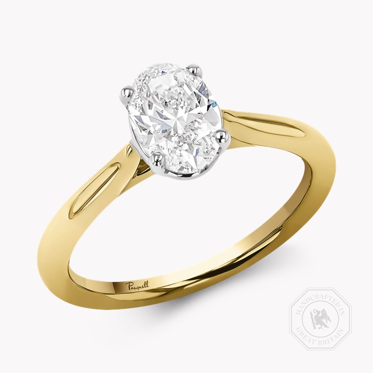 Gaia 0.50ct Oval Diamond Solitaire Ring Oval Cut, Claw Set_1