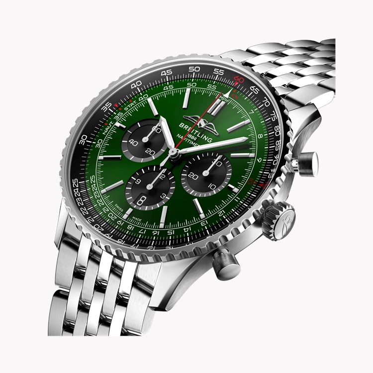 Breitling Navitimer B01 Chronograph 46 46mm, Dark Green Dial, Baton Numerals_3