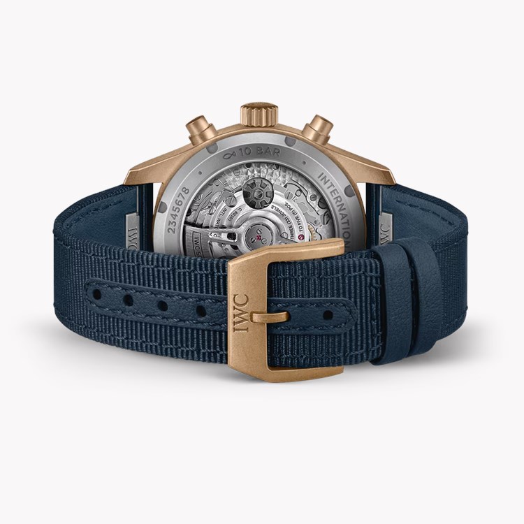 IWC Pilot's Chronograph 41 41mm, Blue Dial, Arabic Numerals_4