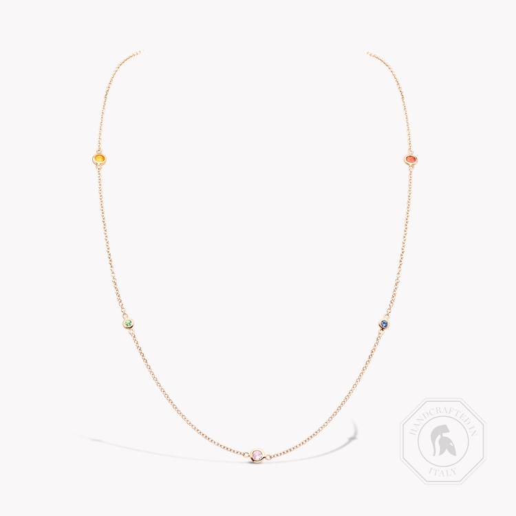 Sundance Multi-Coloured Sapphire Brilliant Cut, Rub Over Set_1