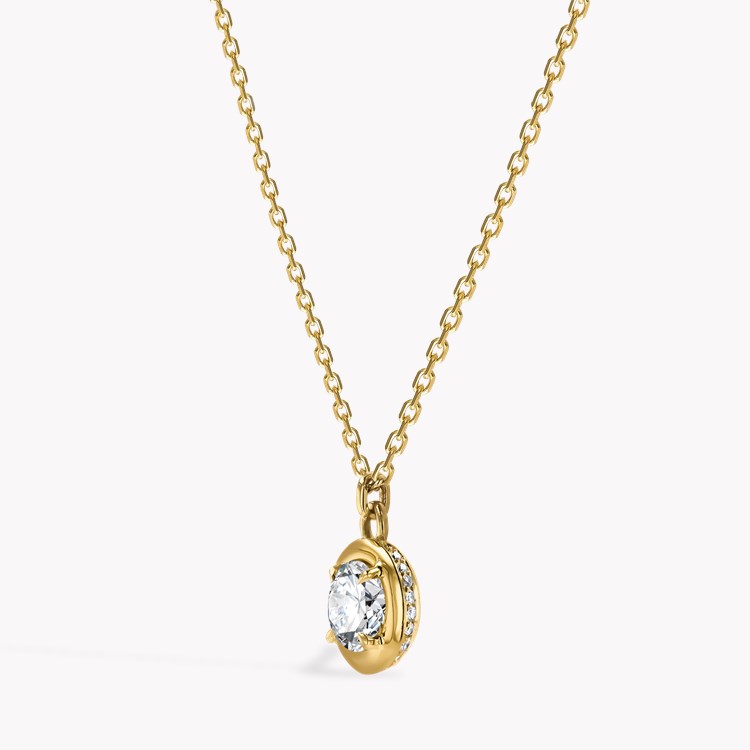 Skimming Stone 0.86ct Botswana Diamond Pendant Brilliant cut, Claw set_2