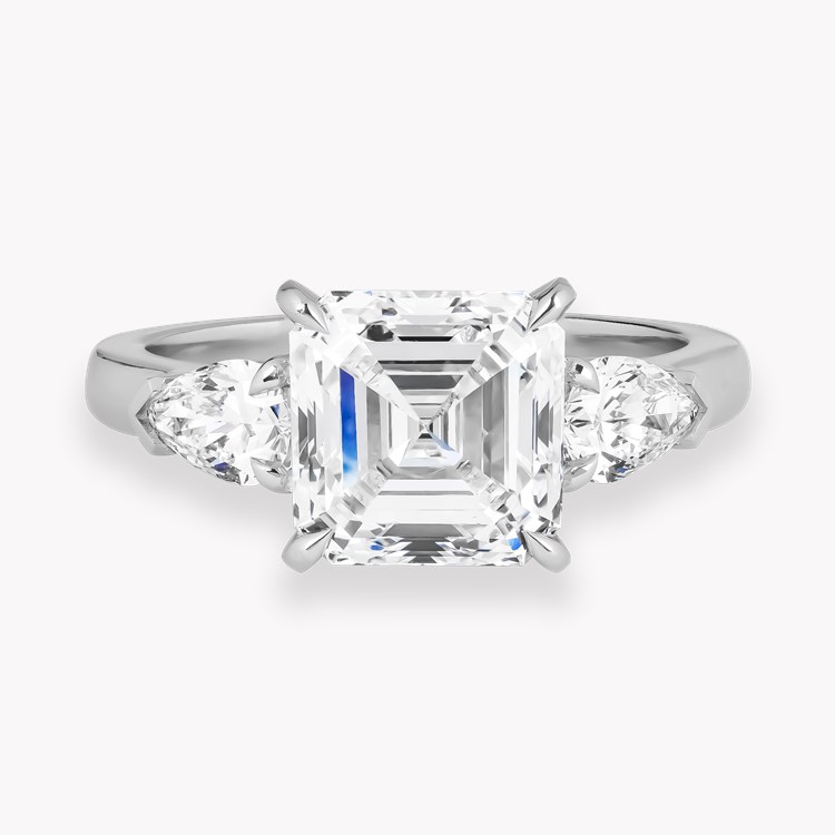 Asscher Cut 3.01ct Diamond Ring ASSCHER & PEAR CUT, CLAW SET_2