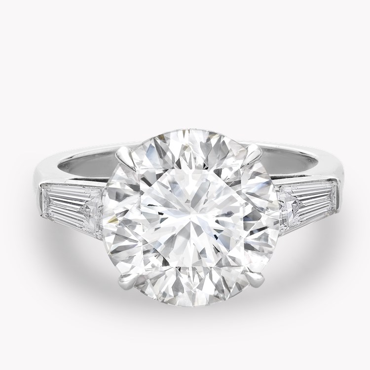 Regency 5.08ct Brilliant Cut Diamond Ring Brilliant & Tapered Baguette Cut, Claw Set_2