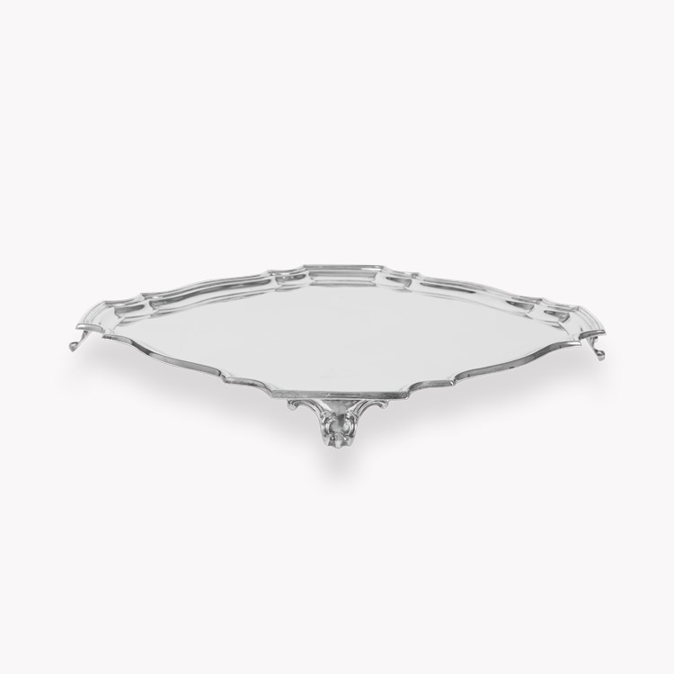 Silver George V Salver Hallmarked Sheffield_2