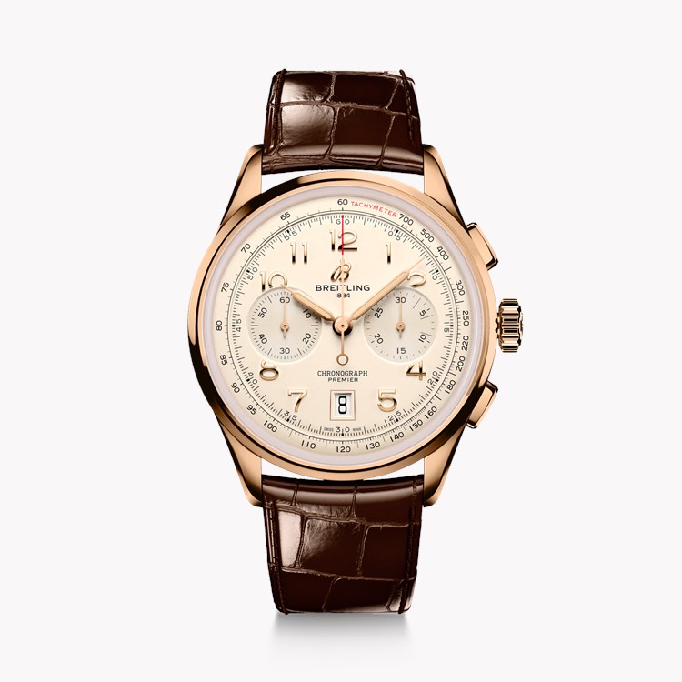 Breitling Premier BO1 Chronograph 42 42mm, Silver Dial, Arabic Numerals_1