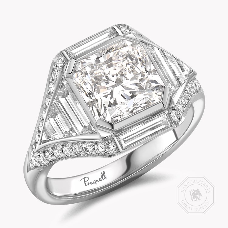 Masterpiece Astoria 3.01ct Radiant Cut Diamond Ring Radiant Cut, Channel Set_1