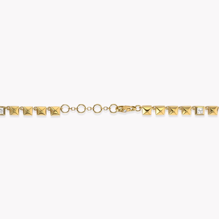 RockChic 0.96ct Inverted Princess Cut Diamond Necklace Princess Cut, Rubover Set_3