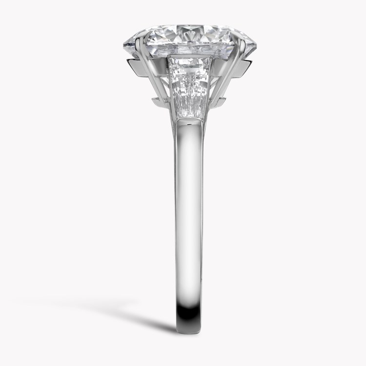 Regency 5.08ct Brilliant Cut Diamond Ring Brilliant & Tapered Baguette Cut, Claw Set_4