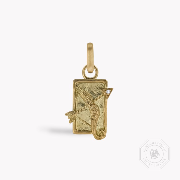 Zodiac Diamond Sagittarius Pendant Charm Brilliant cut, Claw set_1