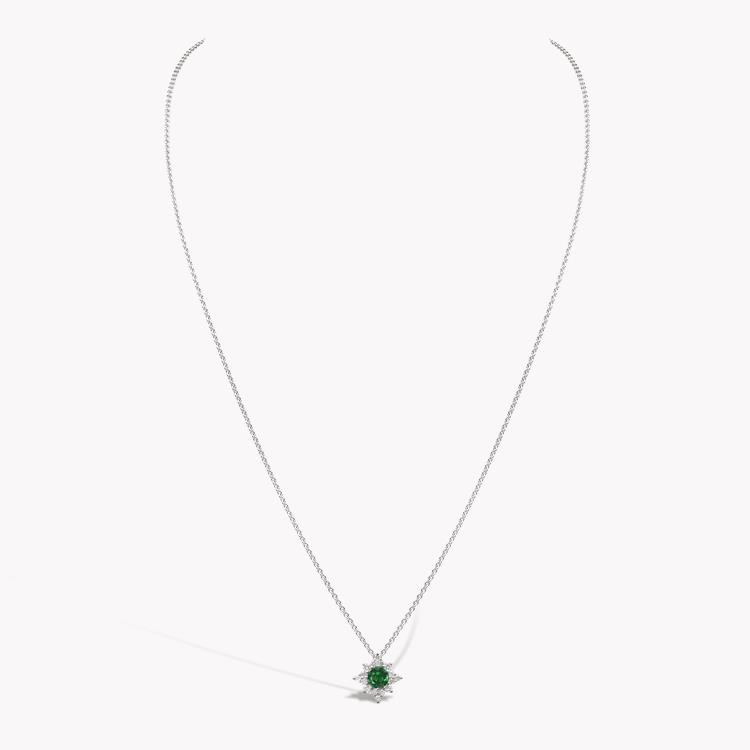 Star Struck Emerald Pendant Brilliant cut, Claw set_2