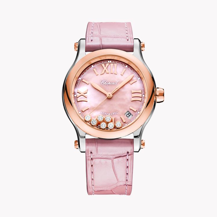 Chopard Happy Sport 36 36mm, Pink Mother of Pearl Dial, Baton/Roman Numerals_1