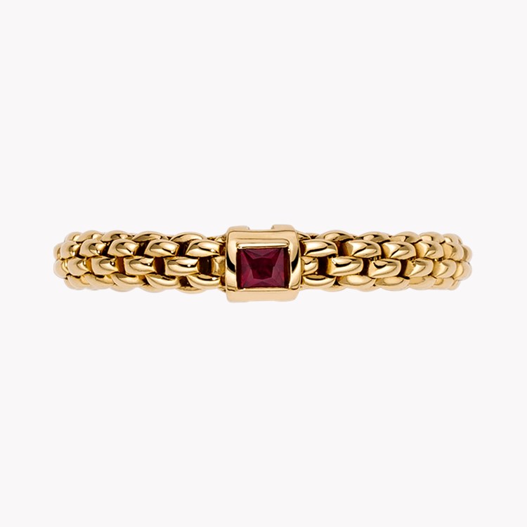 Fope Souls Flex-It Ruby Ring Square Cut, Rubover Set_2