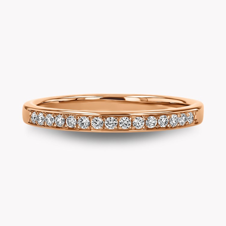 Brilliant Cut Diamond Half Eternity Ring Brilliant Cut, Half Eternity, Thread Set_2