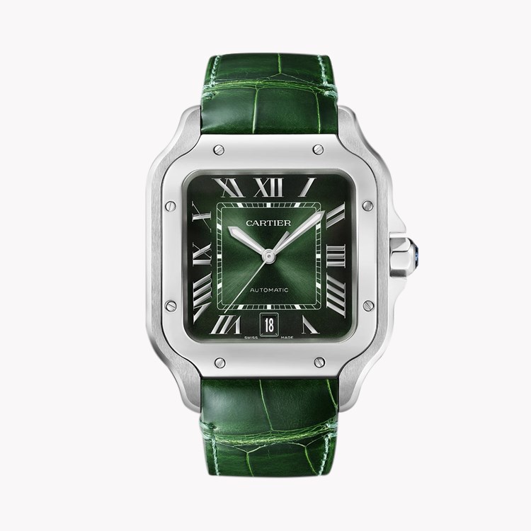 Cartier Santos de Cartier Large, Green Dial, Roman Numerals_2