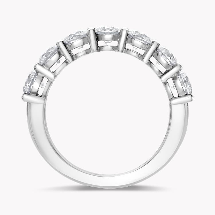 Seven Stone Diamond Ring  2.10CT in Platinum Round Brilliant, Claw Set_3