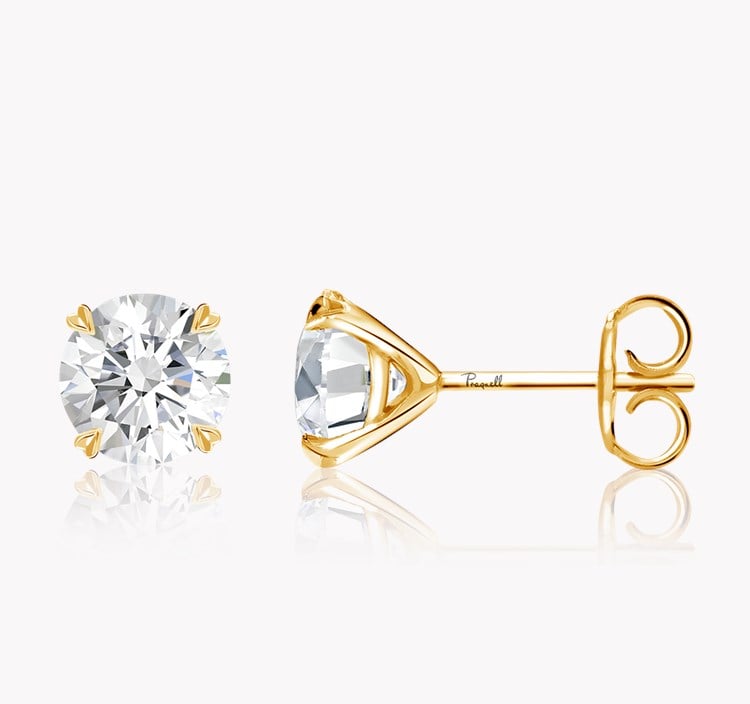 Windsor 2.02ct Diamond Stud Earrings Brilliant cut, Claw set_2