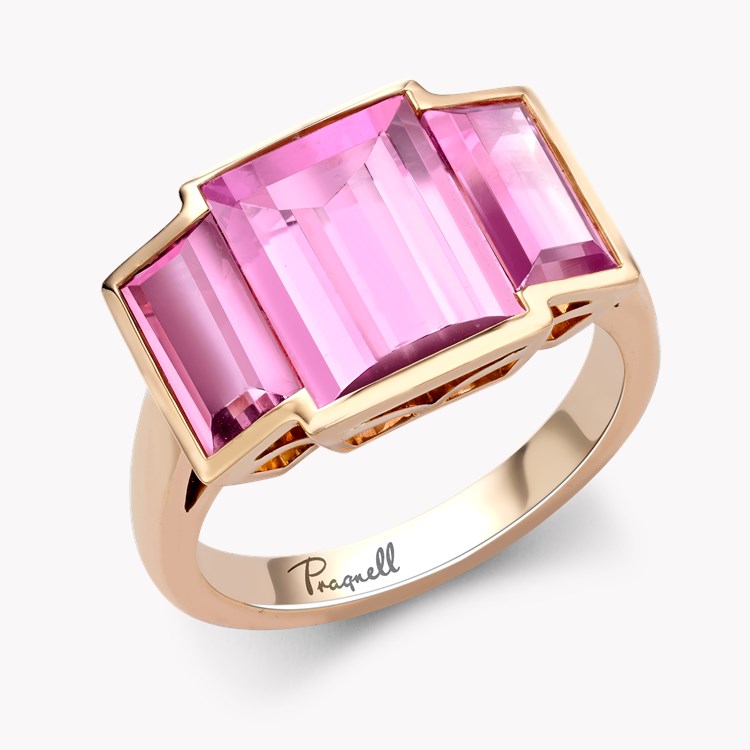 Kingdom Pink Tourmaline Ring    4.99ct in 18ct Yellow Gold