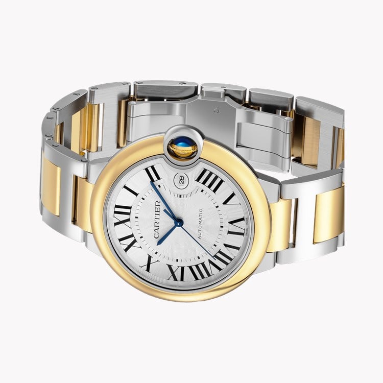 Cartier Ballon Bleu 42mm, Silver Dial, Roman Numerals_2