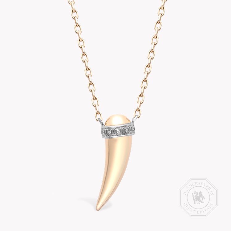 Whimsical Whistle Pendant Brilliant cut, Claw set_1