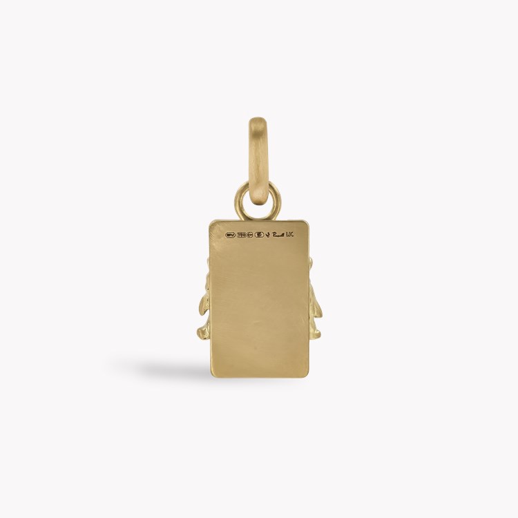Zodiac Diamond Leo Pendant Charm Brilliant Cut, Rubover Set_2