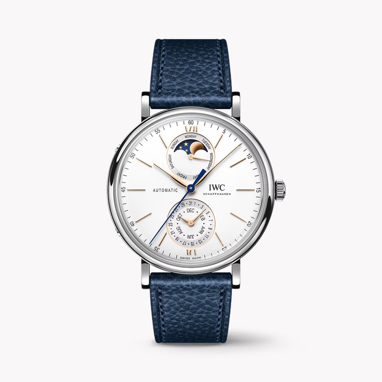 IWC Portofino Complete Calendar 41mm, Silver Dial, Baton Numerals_1