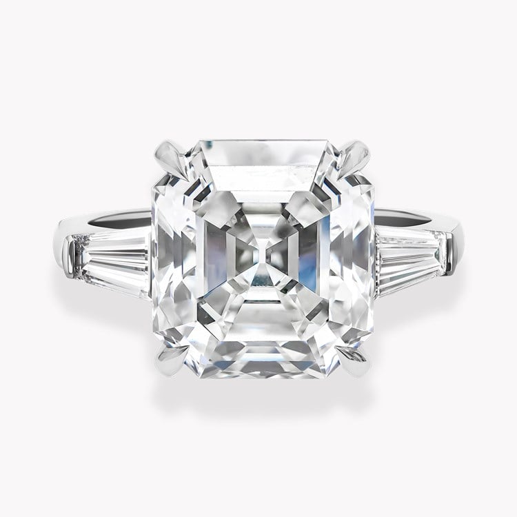 Masterpiece Regency Asscher Cut 8.03ct Diamond Ring Asscher Cut, Claw Set_2