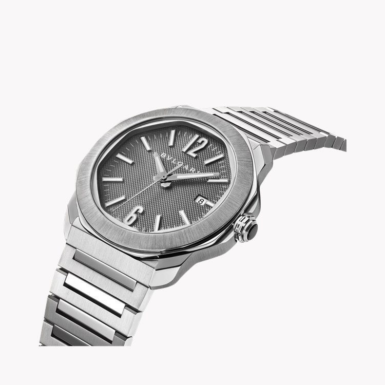 Octo Roma 41mm, Anthracite Dial, Arabic/Baton Numerals_4