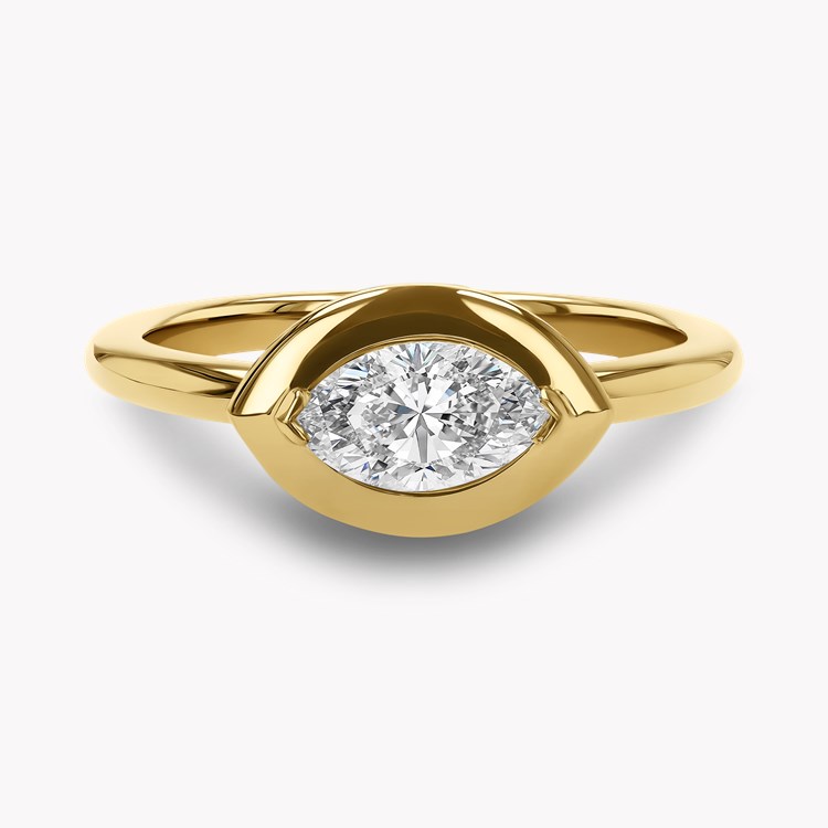 Skimming Stone 0.62ct Marquise Diamond Solitaire Ring Marquise Cut, Claw Set_2