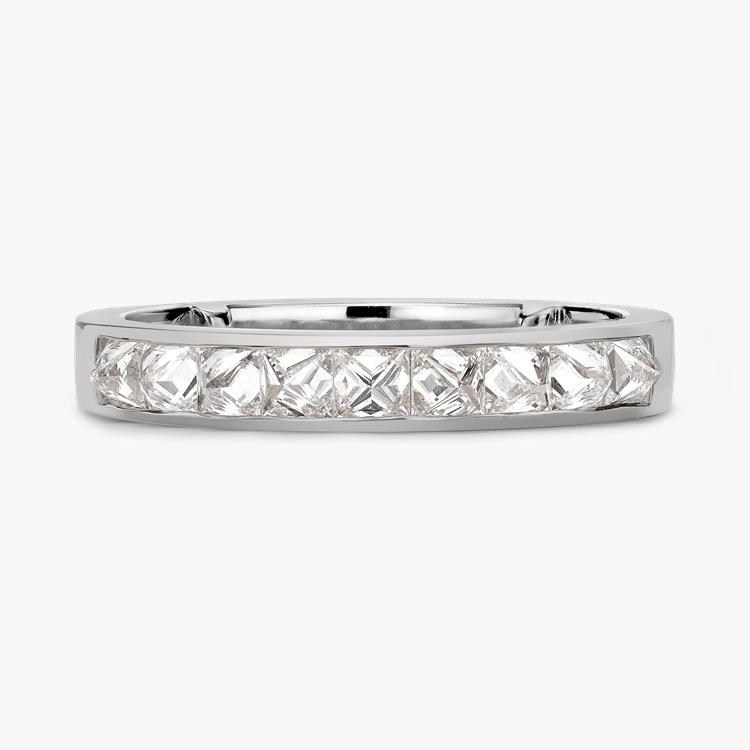 RockChic Domed 0.77ct Diamond Small Half Eternity Ring Princess Cut, Channel Set_2