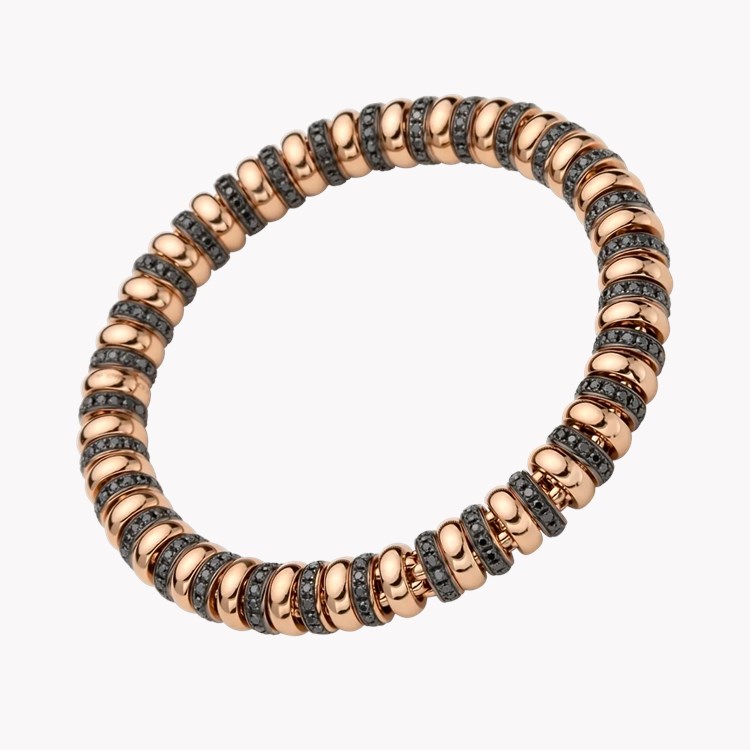 Fope Solo Flex'it 3.47ct Black Diamond Bracelet Brilliant Cut, Pave Set_1