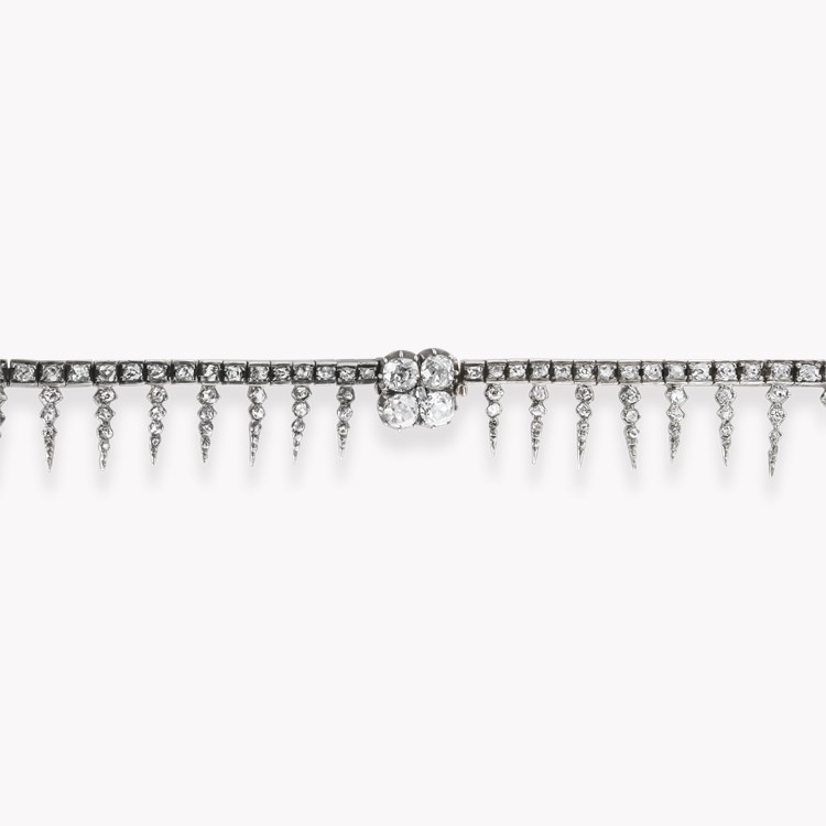 Victorian Convertible Old Cut 45.00ct Diamond Coronet Old Mine Cut, Claw Set_8