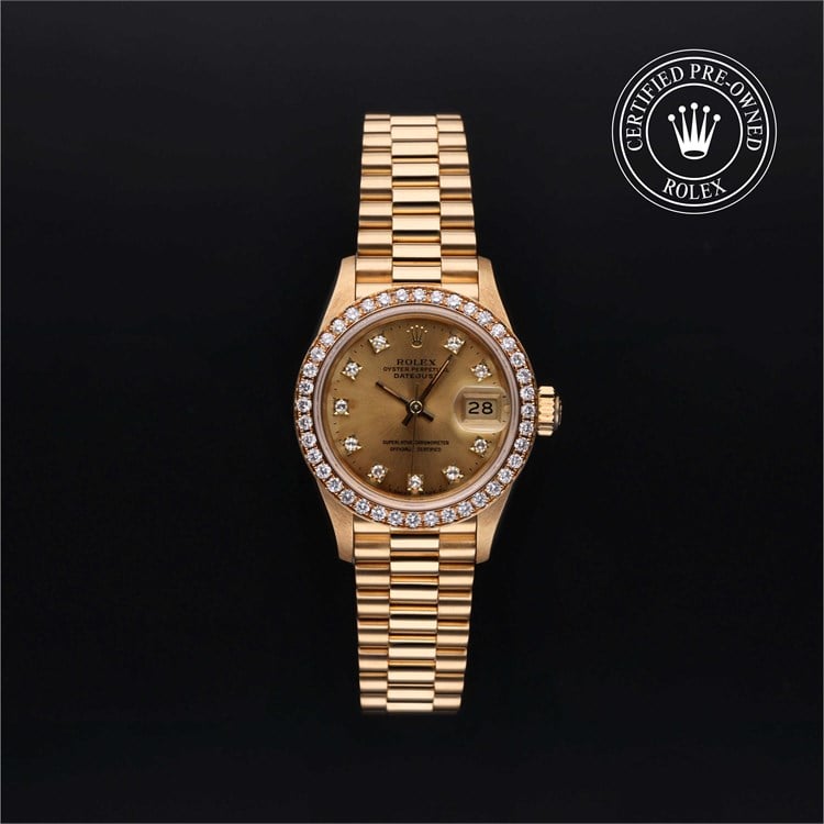 Lady-Datejust 26 with a bezel and bracelet