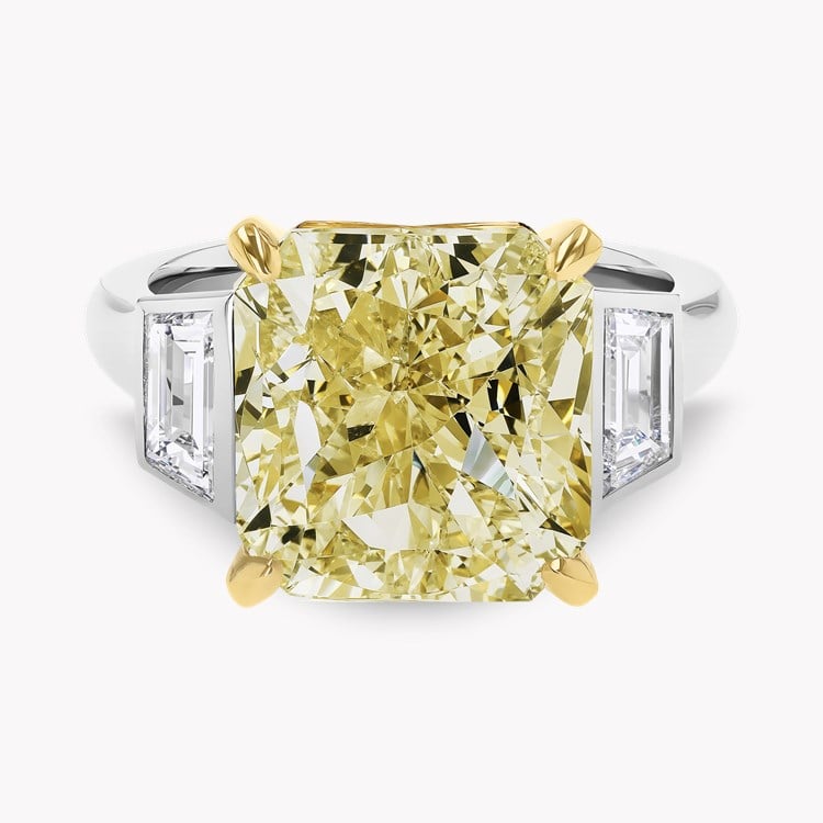 Radiant Cut 10.01ct Diamond Ring Radiant & Trapezoid Cut, Claw Set_2