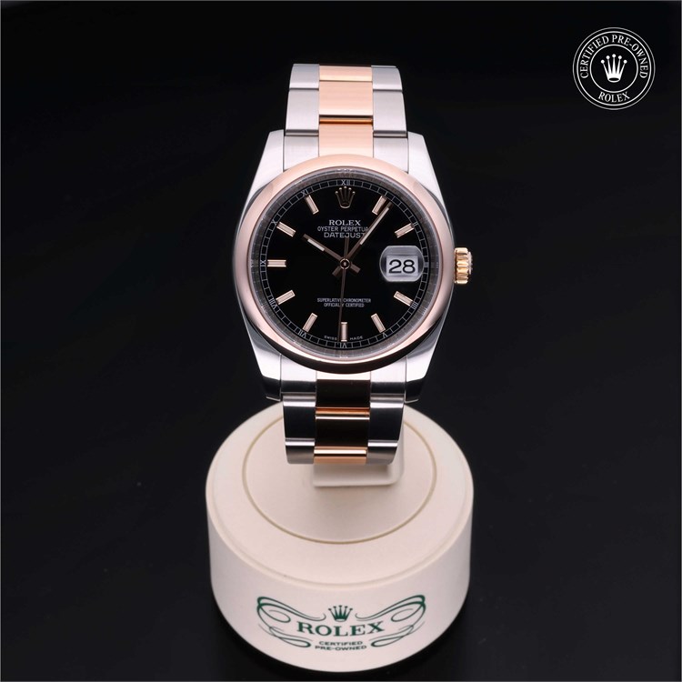 Rolex Datejust 36 2008, 36mm, Oystersteel and Everose Gold