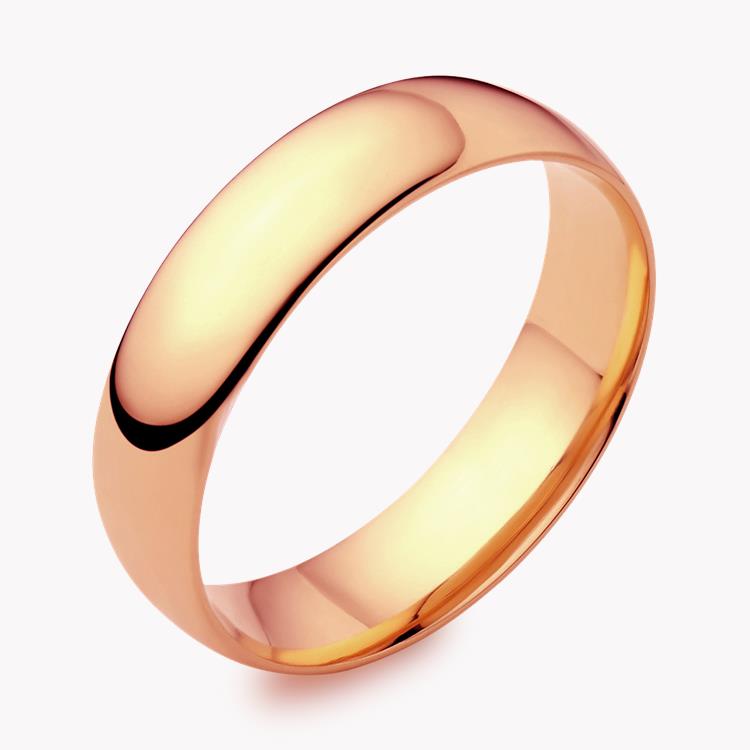 6mm Light Court Wedding Ring in 18CT Rose Gold