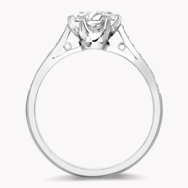 Antique Inspired 1.19ct Diamond Solitaire Ring Brilliant cut, Claw set_3