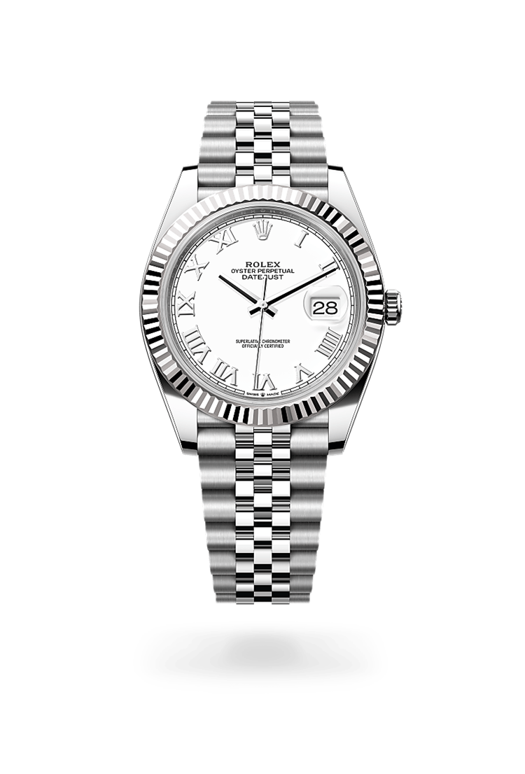 Datejust 41, Oyster, 41 mm, Oystersteel and white gold