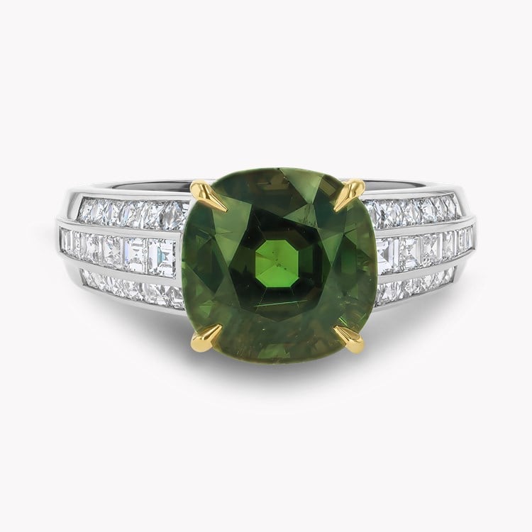 Masterpiece 4.24ct Cushion Cut Sri Lankan Alexandrite and Diamond Ring Cushion Cut, Claw Set_3