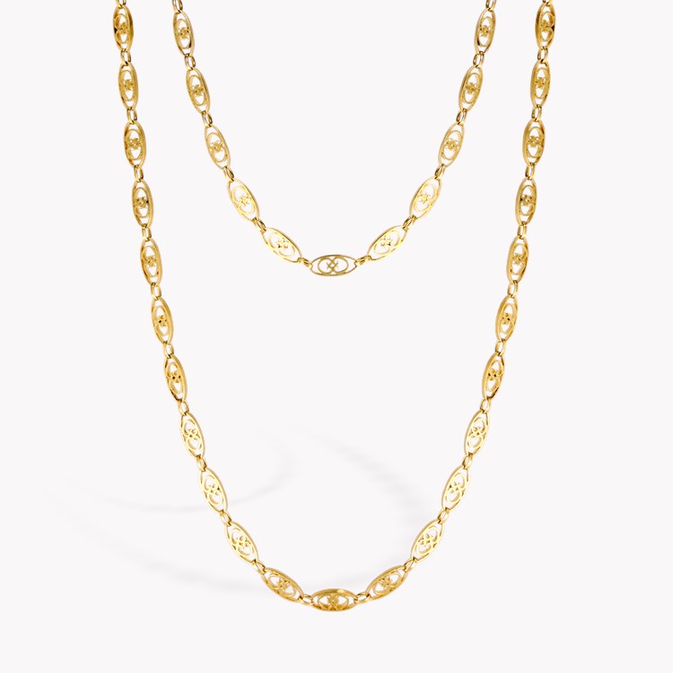 Belle Epoque Fancy Oval Link 155cm Necklace _2