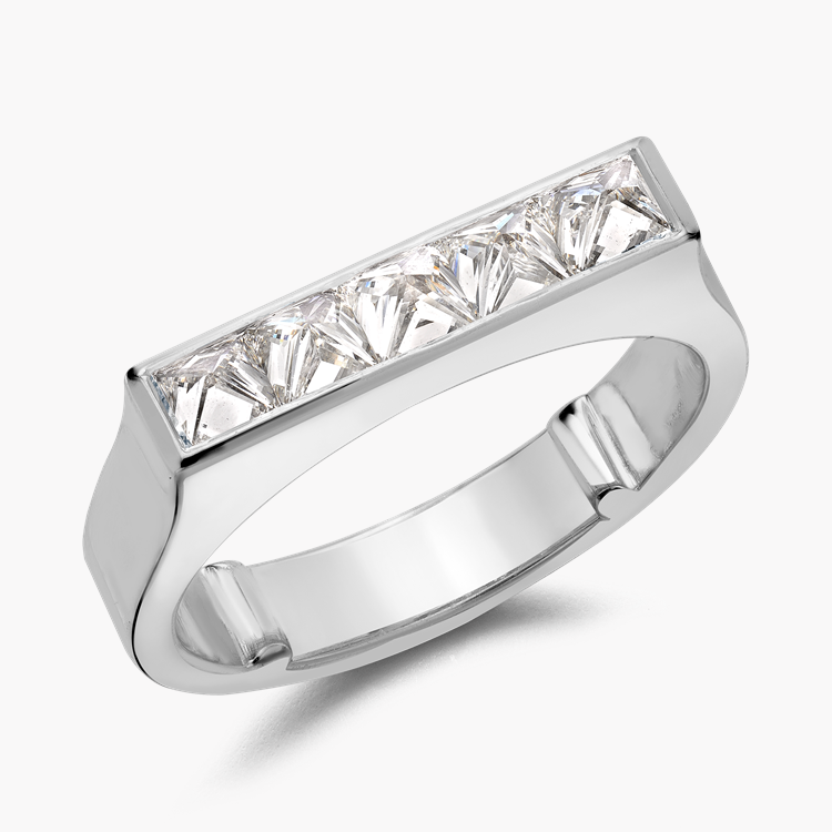 RockChic Flat-Topped 0.86ct Diamond Classic Ring Princess Cut, Channel Set_1