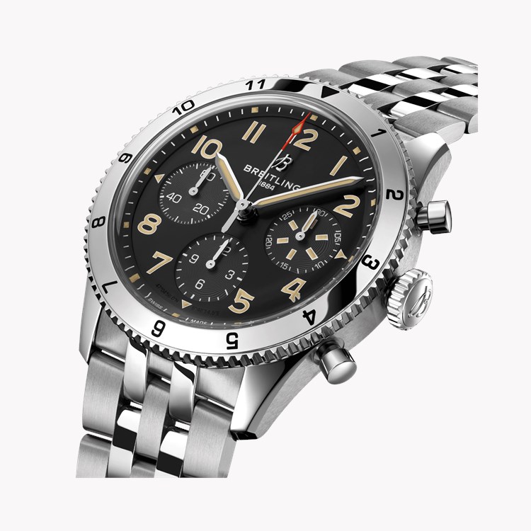 Breitling Classic AVI Chronograph P-51 Mustang 42mm, Black Dial, Arabic Numerals_3