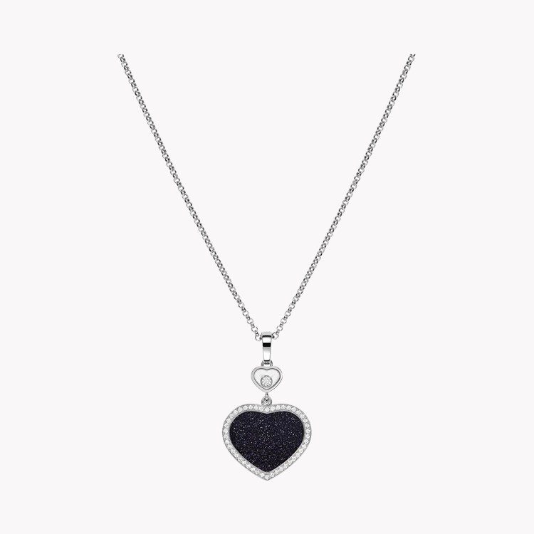 Chopard Happy Hearts Blue Aventurine and Diamond Pendant _1