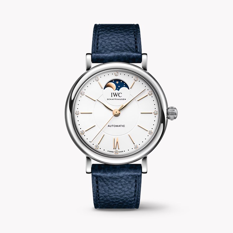 IWC Portofino Moonphase 37mm, Silver Dial, Roman/Baton Numerals_1