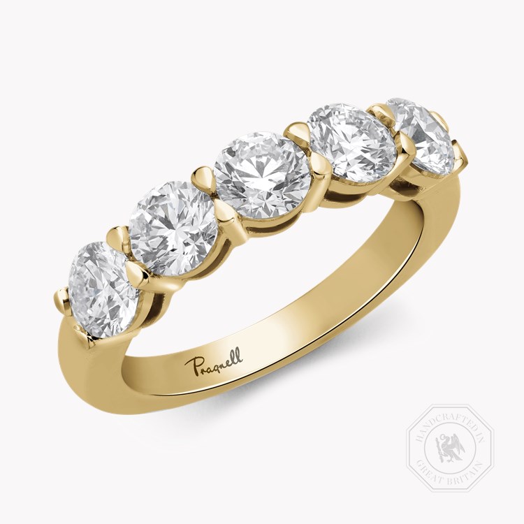 Five Stone Diamond Ring Round Brilliant, Claw Set_1