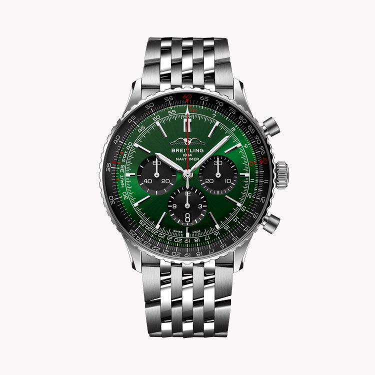 Breitling Navitimer B01 Chronograph 46 46mm, Dark Green Dial, Baton Numerals_1
