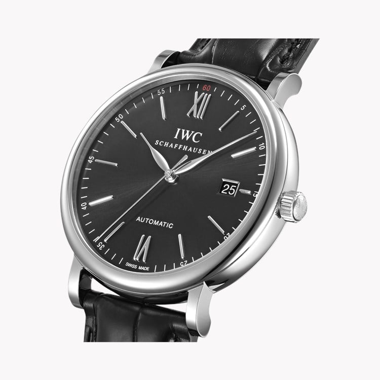 IWC Portofino Automatic 40mm, Black Dial, Baton Numerals_3