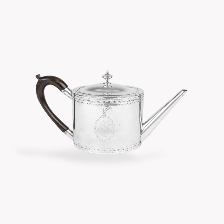 Silver George III Tea Pot Hallmarked London_1